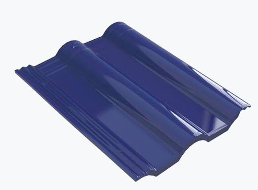 Ngói chính sóng tròn Lustime Standard màu coban